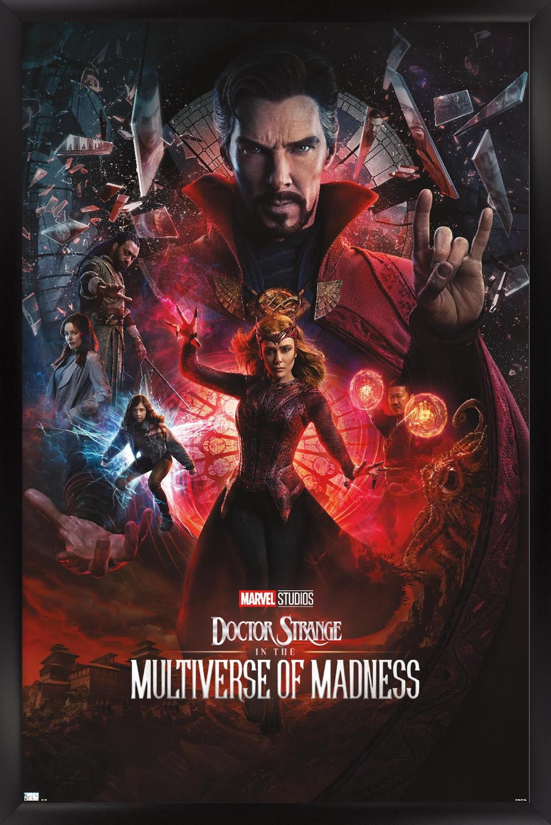 Marvel Doctor Strange in the Multiverse of Madness - One Sheet Variant Wall Poster, 22.375" x 34" Framed