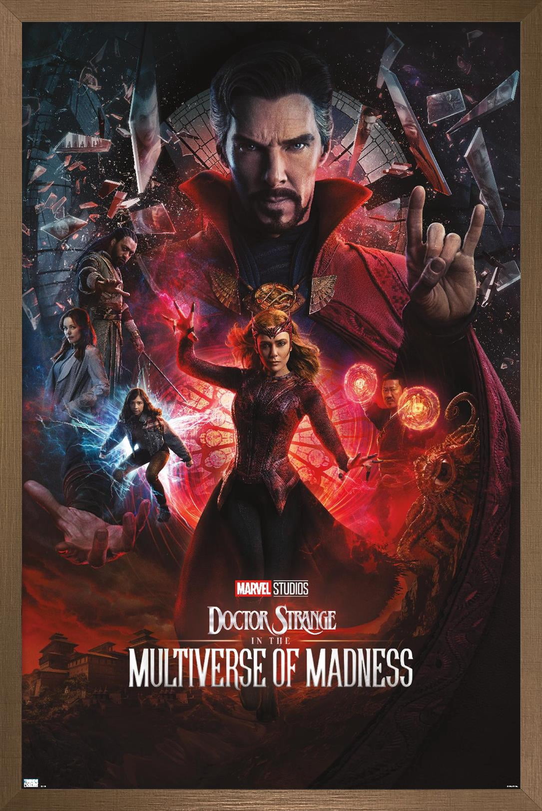 Marvel Doctor Strange in the Multiverse of Madness - One Sheet Variant Wall Poster, 22.375" x 34" Framed
