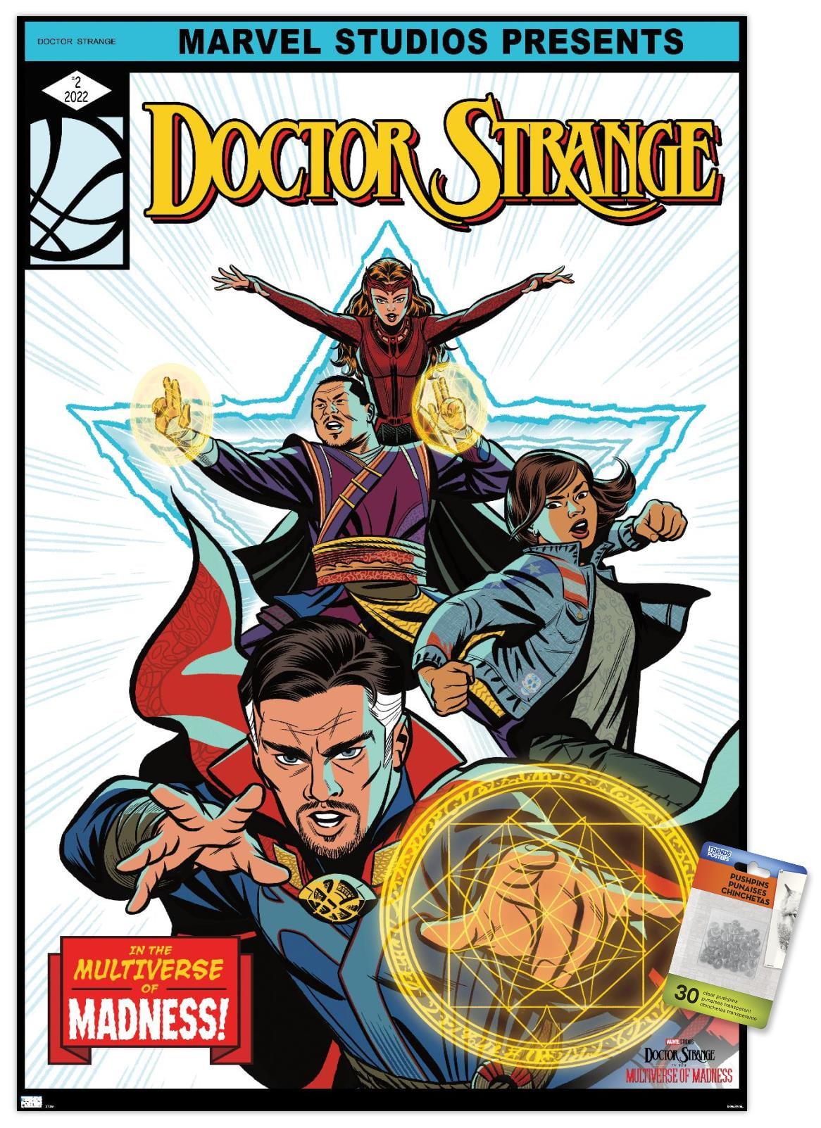 Marvel Doctor Strange in the Multiverse of Madness - Pose Wall Poster with Pushpins, 22.375" x 34"