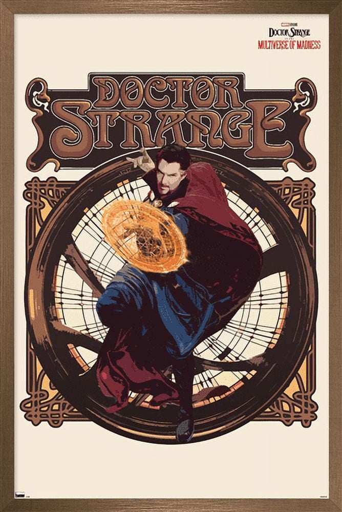 Marvel Doctor Strange in the Multiverse of Madness - Solo Wall Poster, 14.725" x 22.375", Framed