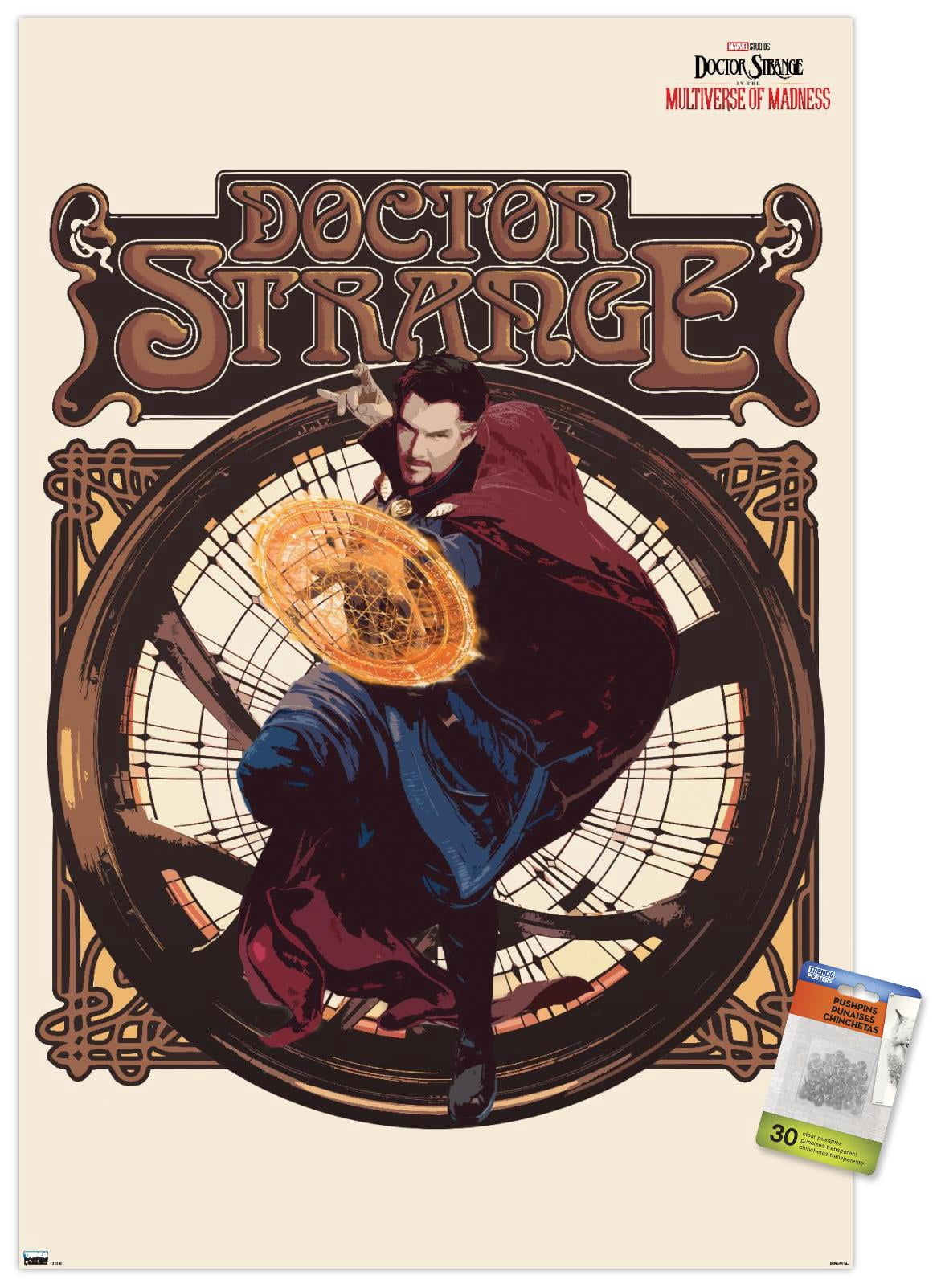 Marvel Doctor Strange in the Multiverse of Madness - Solo Wall Poster with Pushpins, 22.375" x 34"