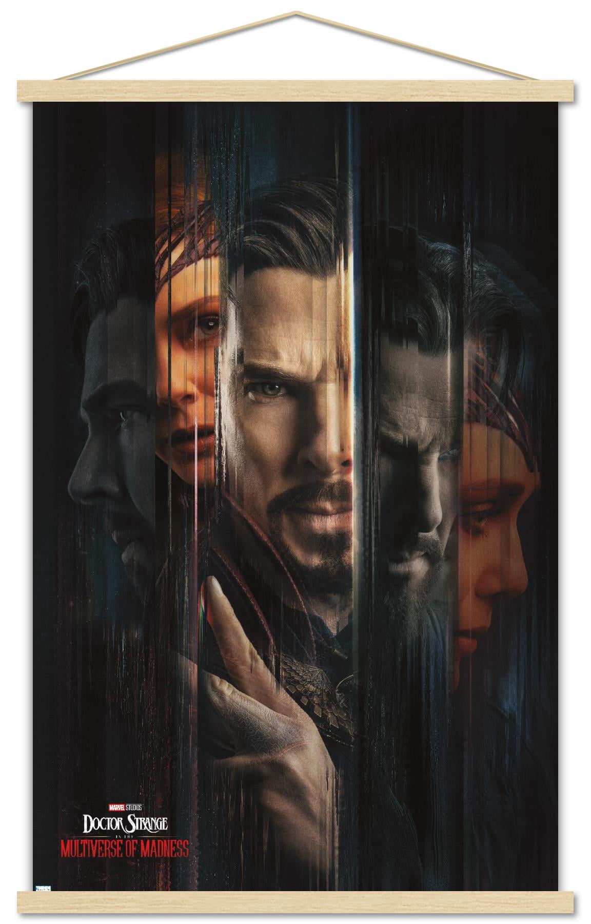 Marvel Doctor Strange in the Multiverse of Madness - Teaser One Sheet Wall Poster with Magnetic Frame, 22.375" x 34"