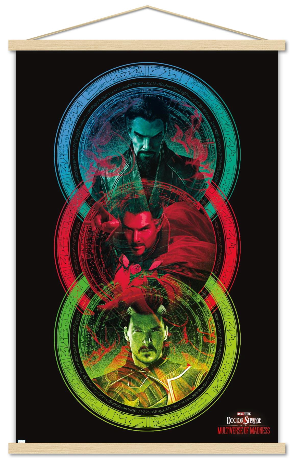 Marvel Doctor Strange in the Multiverse of Madness - Tricolor Wall Poster with Magnetic Frame, 22.375" x 34"