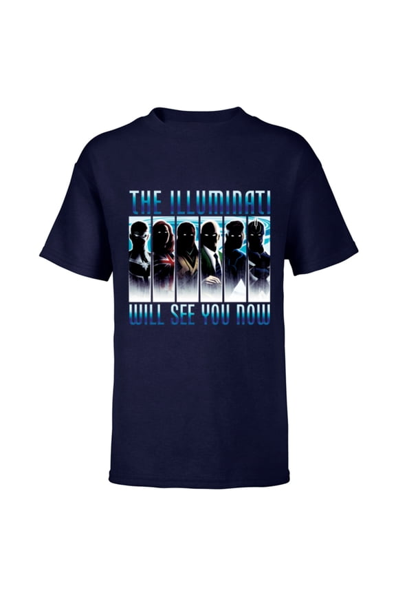 Doctor Strange the Illuminati Will See You Now - Short Sleeve T-Shirt for Kids - Customized-Navy