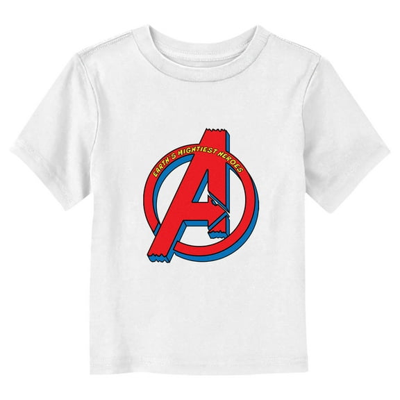Marvel Earth's Mightiest Heroes Retro Symbol Graphic T-Shirt