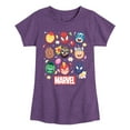 thumbnail image 1 of Marvel - Easter Egg Group - Girls Fitted Short Sleeve Graphic T-Shirt, 1 of 5