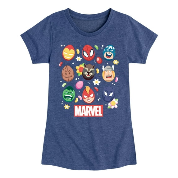 Marvel - Easter Egg Group - Girls Fitted Short Sleeve Graphic T-Shirt