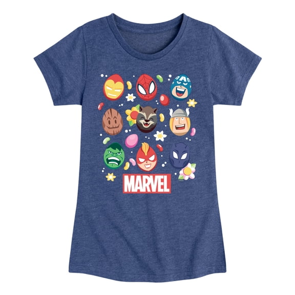 Marvel - Easter Egg Group - Girls Fitted Short Sleeve Graphic T-Shirt