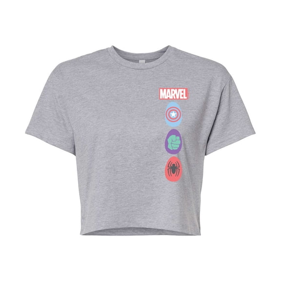 Marvel - Easter - Juniors Cropped Graphic T-Shirt