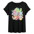 thumbnail image 1 of Marvel - Easter Stickers - Women's Oversized Graphic T-Shirt, 1 of 5