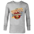 thumbnail image 1 of Marvel Eat The Universe Repulsor Blast BBQ Cheeseburger - Long Sleeve T-Shirt for Men - Customized-Athletic Heather, 1 of 5