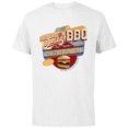 thumbnail image 1 of Marvel Eat The Universe Repulsor Blast BBQ Cheeseburger - Short Sleeve Cotton T-Shirt for Adults - Customized-White, 1 of 5