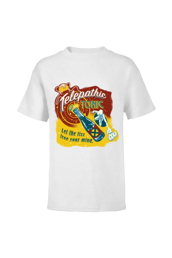 Eat The Universe X-Men Iceman Telepathic Tonic - Short Sleeve T-Shirt for Kids - Customized-White