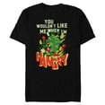 thumbnail image 1 of Marvel Eat the Universe Hulk When I’m Hangry - Short Sleeve Blended T-Shirt for Adults - Customized-Black, 1 of 5