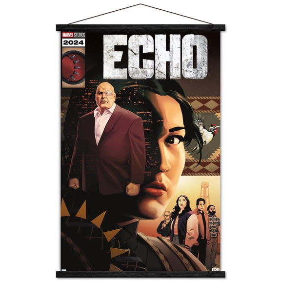 Marvel Echo - Comic Cover Wall Poster with Magnetic Frame, 22.375" x 34"