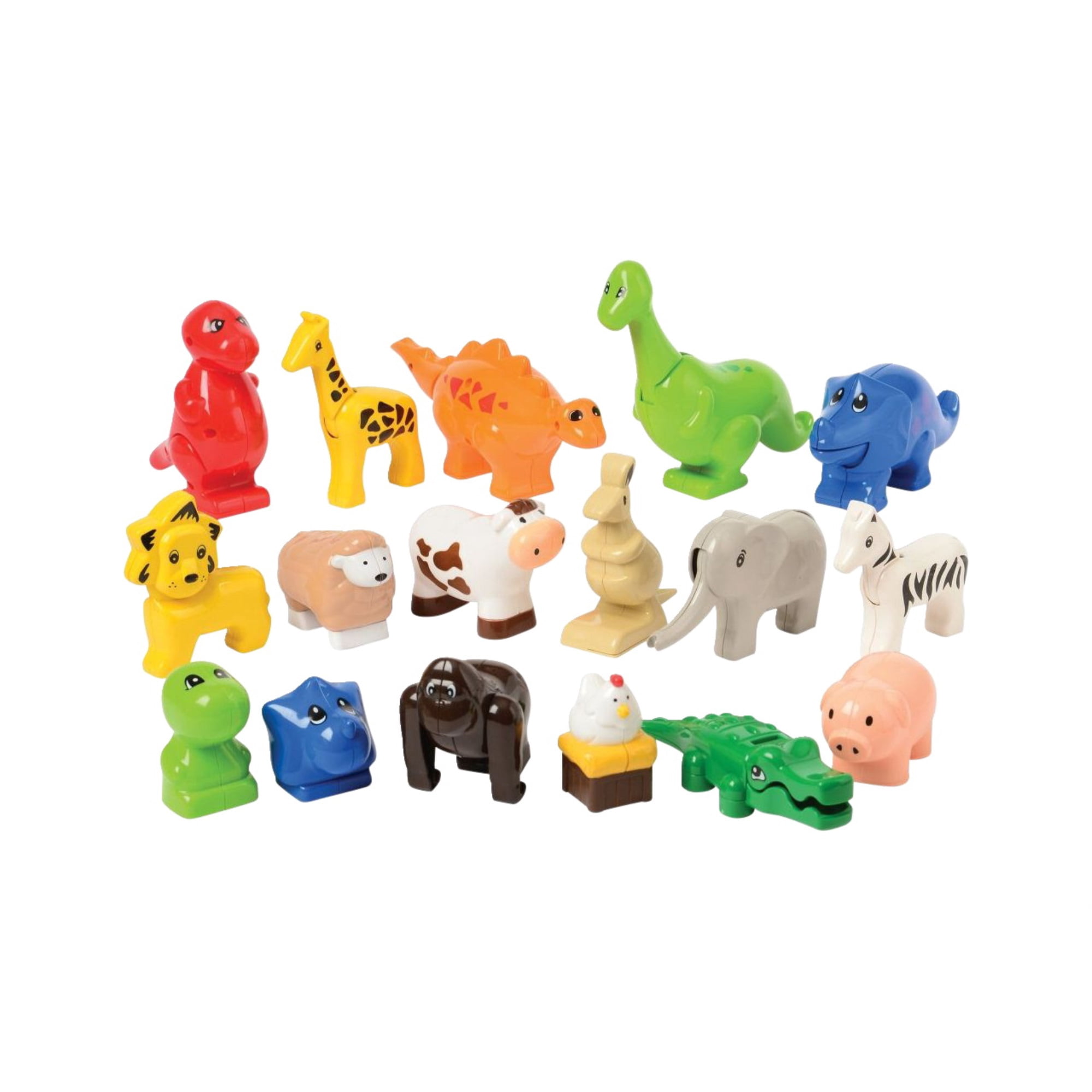 Marvel Education Animals for Preschool Building Bricks, Set of 17 ...