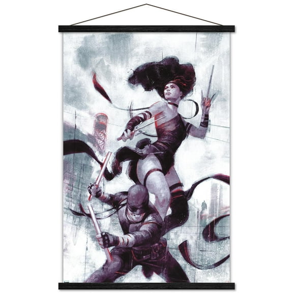 Marvel Elektra - Daredevil #15 Wall Poster with Magnetic Frame, 22.375" x 34"