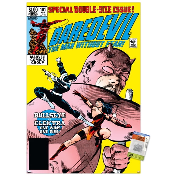 Marvel Elektra - Daredevil #181 Wall Poster with Pushpins, 22.375" x 34"