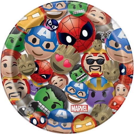 Marvel Emojis Large Paper Plates (8ct)
