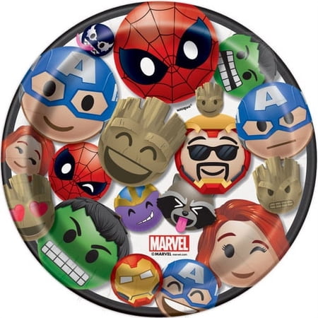 Marvel Emojis Small Paper Plates (8ct)