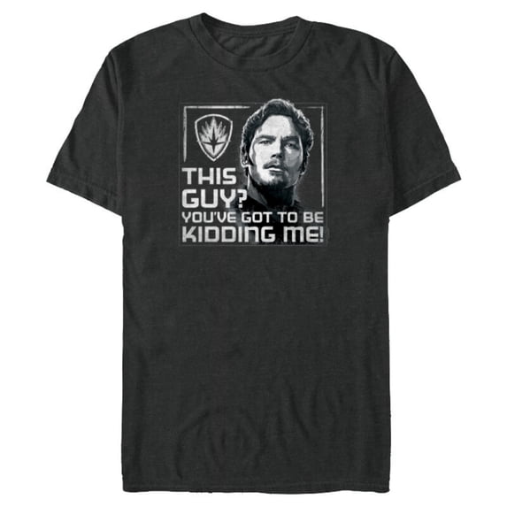 Marvel Endgame Guardians of the Galaxy Star-Lord This Guy - Short Sleeve Blended T-Shirt for Adults - Customized-Dark Heather