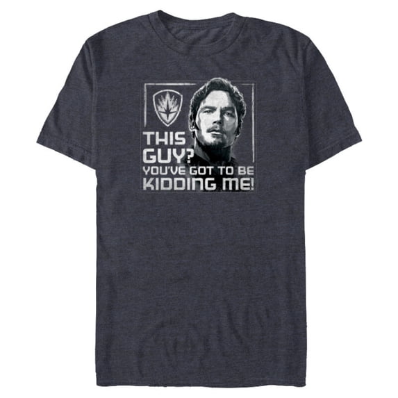 Marvel Endgame Guardians of the Galaxy Star-Lord This Guy - Short Sleeve Blended T-Shirt for Adults - Customized-Navy Heather