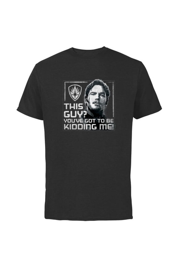 Endgame Guardians of the Galaxy Star-Lord This Guy - Short Sleeve Cotton T-Shirt for Adults - Customized-Black
