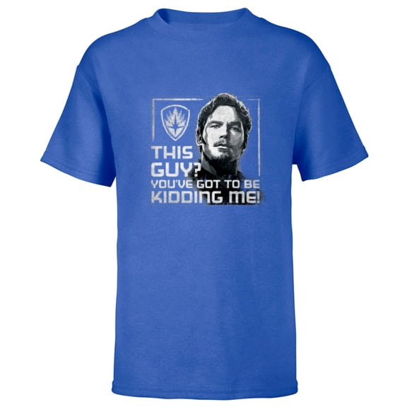 Marvel Endgame Guardians of the Galaxy Star-Lord This Guy - Short Sleeve T-Shirt for Kids - Customized-Royal