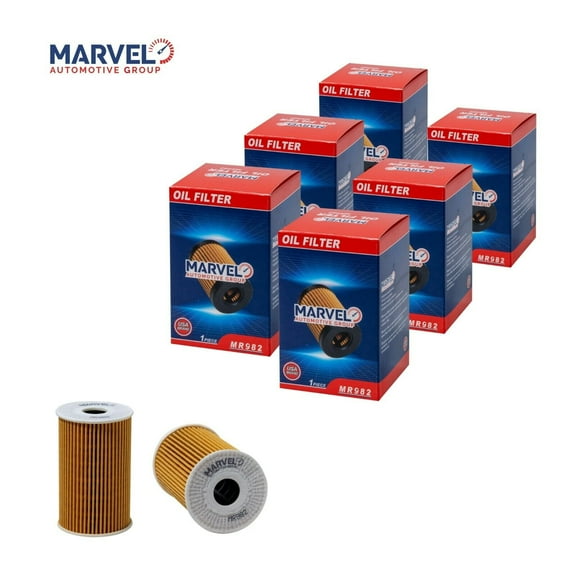 Marvel Engine Oil Filter MR982 (263203C700) Fits Hyundai Azera Entourage Equus Genesis Santa Fe Sonata Veracruz, Kia Borrego K900 Sedona Sorento