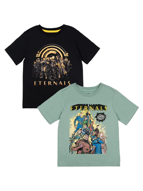 Eternals Big Boys 2 Pack T-Shirts Little Kid to Big Kid