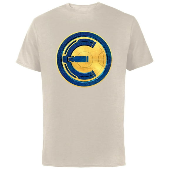 Marvel Eternals Blue and Yellow Icon - Short Sleeve Cotton T-Shirt for Adults - Customized-Natural