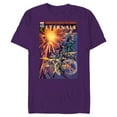 thumbnail image 1 of Marvel Eternals Comic Book Cover Immortals Walk the Earth - Short Sleeve Blended T-Shirt for Adults – Customized-Purple, 1 of 5