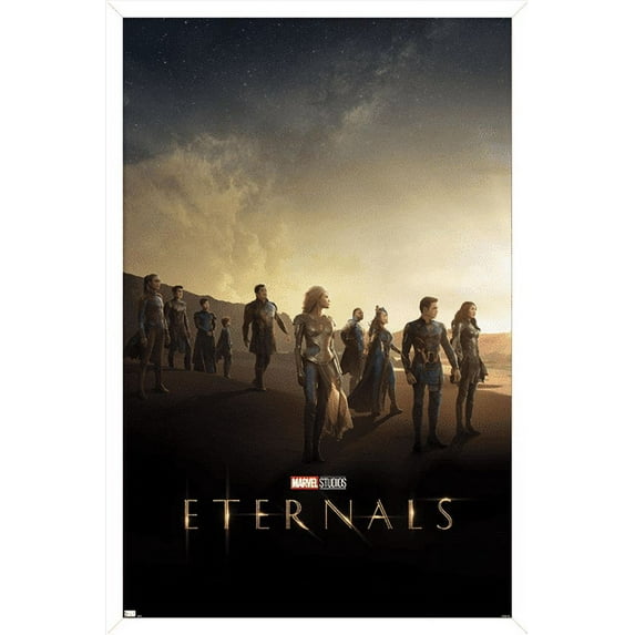 Marvel Eternals - Group Key Art Wall Poster, 14.725" x 22.375", Framed