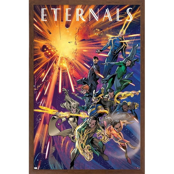 Marvel Eternals - Immortals Walk Comic Wall Poster, 14.725" x 22.375", Framed