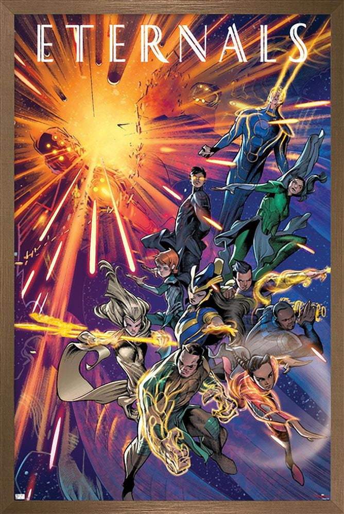 Marvel Eternals - Immortals Walk Comic Wall Poster, 22.375" x 34", Framed