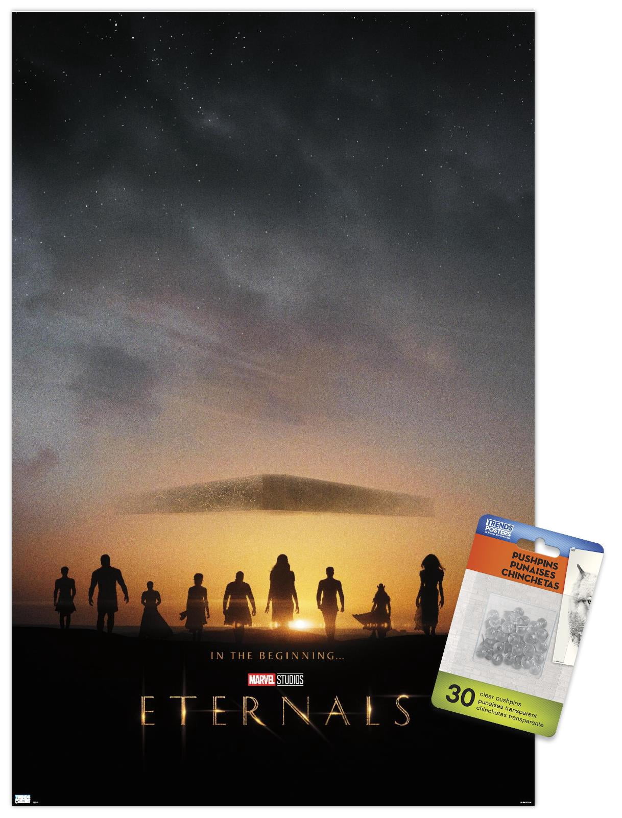 Marvel Eternals - Key Art Wall Poster with Pushpins, 14.725" x 22.375"