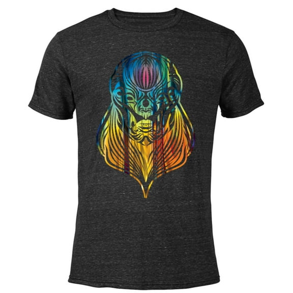 Marvel Eternals Kro Rainbow Gradient - Short Sleeve Blended T-Shirt for Adults – Customized-Black