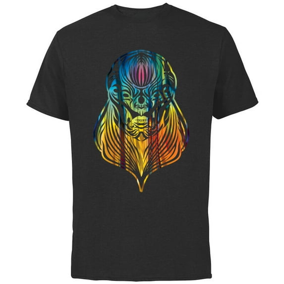 Marvel Eternals Kro Rainbow Gradient - Short Sleeve Cotton T-Shirt for Adults - Customized-Black