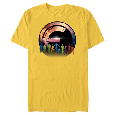 Marvel Eternals Logo Immortal Beings Cosmic Silhouettes - Short Sleeve Blended T-Shirt for Adults – Customized-Yellow