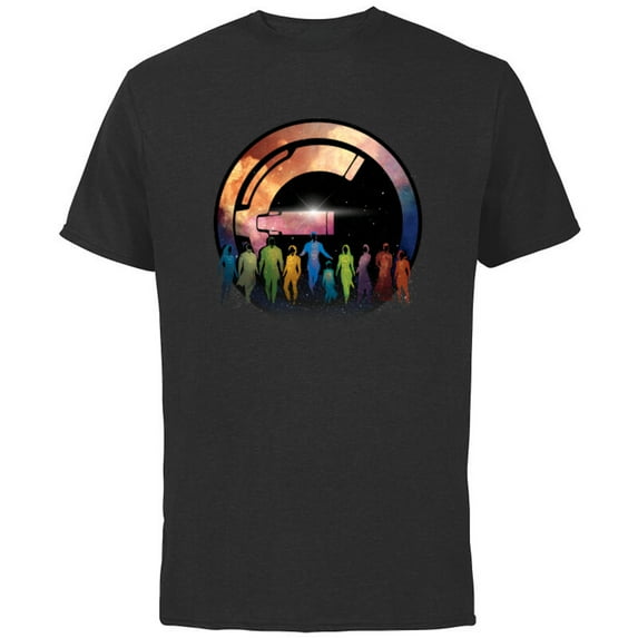 Marvel Eternals Logo Immortal Beings Cosmic Silhouettes - Short Sleeve Cotton T-Shirt for Adults - Customized-Black