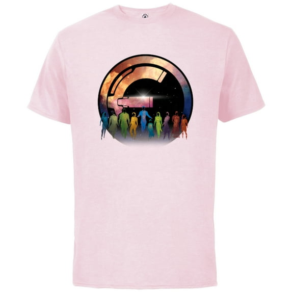 Marvel Eternals Logo Immortal Beings Cosmic Silhouettes - Short Sleeve Cotton T-Shirt for Adults - Customized-Soft Pink
