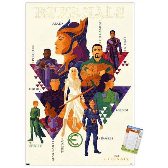Marvel Eternals - Minimalist Wall Poster, 14.725" x 22.375"