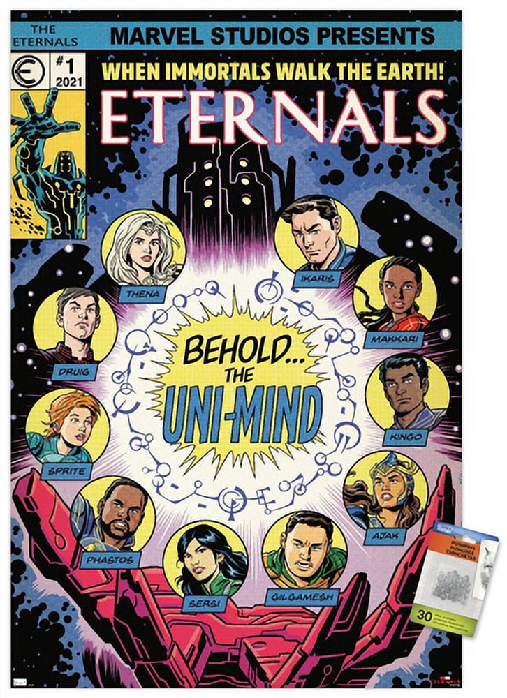 Marvel Eternals - Palm Wall Poster with Pushpins, 22.375" x 34"