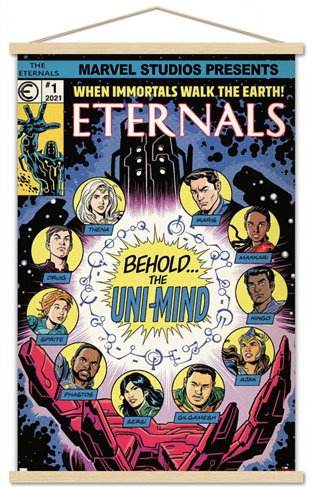 Marvel Eternals - Palm Wall Poster with Wooden Magnetic Frame, 22.375" x 34"