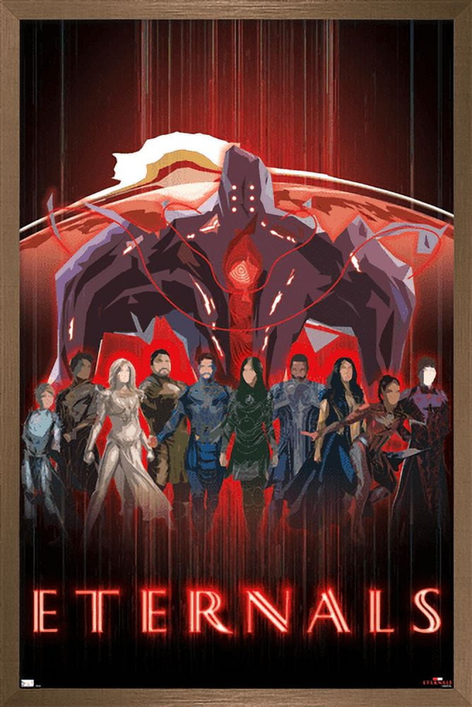 Marvel Eternals - Shadow Wall Poster, 14.725" x 22.375", Framed