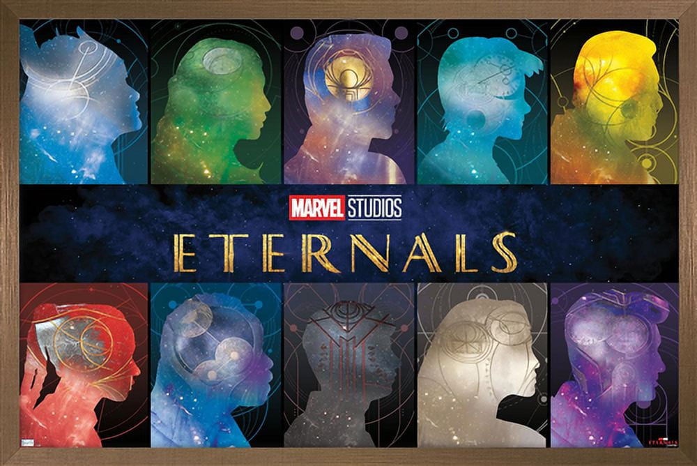Marvel Eternals - Side Profile Wall Poster, 14.725" x 22.375", Framed