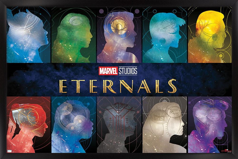 Marvel Eternals - Side Profile Wall Poster, 14.725" x 22.375", Framed
