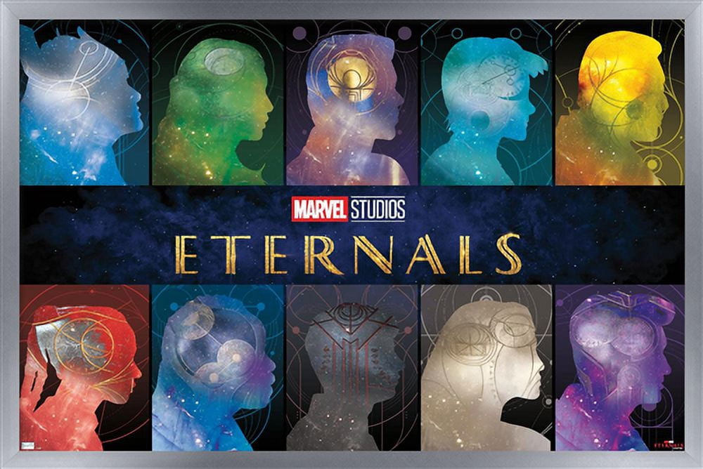 Marvel Eternals - Side Profile Wall Poster, 22.375" x 34", Framed