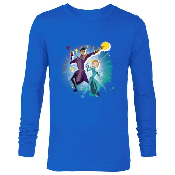 Marvel Eternals Stylized Cartoon Kingo and Sprite - Long Sleeve T-Shirt for Men - Customized-Royal