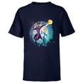 thumbnail image 1 of Marvel Eternals Stylized Cartoon Kingo and Sprite - Short Sleeve T-Shirt for Kids - Customized-Navy, 1 of 5